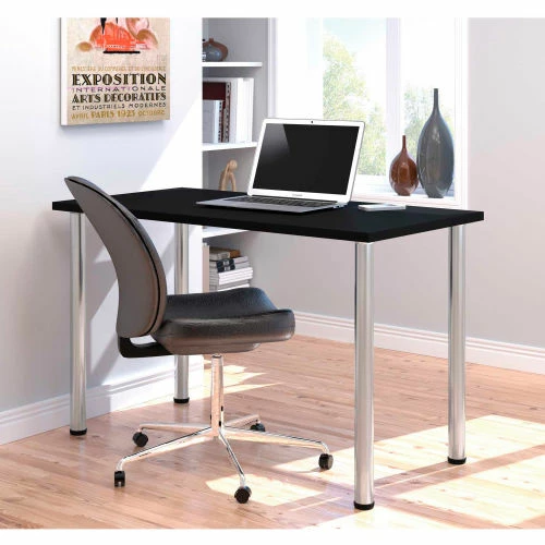 Bestar All-Purpose Worksurface Table - 48 x 24 - Black 4 Bestar All-Purpose Worksurface Table - 48 x 24 - Black - Image 4