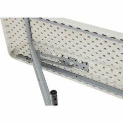 Interion By Global Industrial Interion® Plastic Folding Seminar Table, 18" x 96", White -Tables Shop BT1896 04