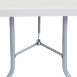 National Public Seating NPS Plastic Folding Table - 72" x 30" - Speckled Gray -Tables Shop BT3072 05