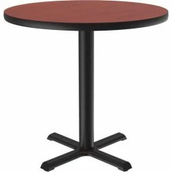 Correll 30" Round Restaurant Table, Cherry -Tables Shop BXT30R 21 03