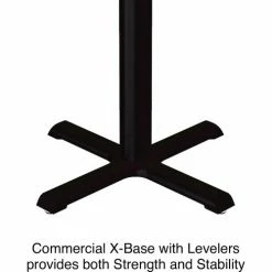 Correll 30" Square Restaurant Table, Black -Tables Shop BXT30S 07 05