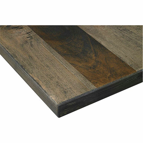 KFI Seating KFI 42" Square Counter Table With Vintage Wood, Barnwood 3 KFI Seating KFI 42" Square Counter Table With Vintage Wood, Barnwood - Image 3