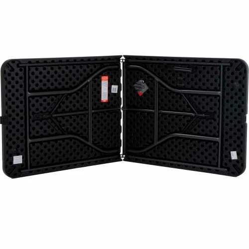 Cosco® Fold-in-Half Plastic Table, 72" x 30" x 29", Black 3 Cosco® Fold-in-Half Plastic Table, 72" x 30" x 29", Black - Image 3