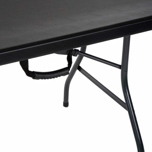 Bridgeport™ Fold-in-Half Plastic Table, 96" x 30" x 29", Black 3 Bridgeport™ Fold-in-Half Plastic Table, 96" x 30" x 29", Black - Image 3