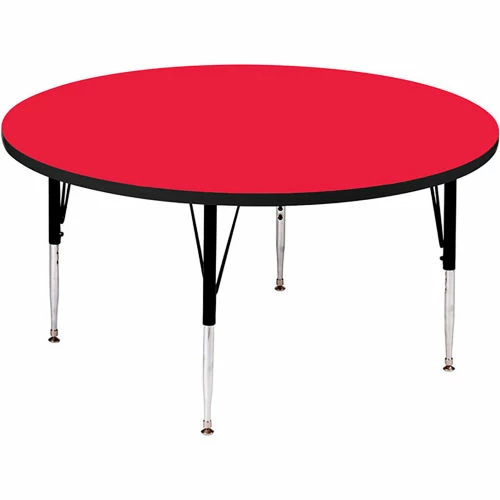 Correll Activity Tables, 48"L x 48"W, Standard Height, Round - Red 1 Correll Activity Tables, 48"L x 48"W, Standard Height, Round - Red