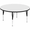 Correll Activity Tables, 36"L x 36"W, Standard Height, Round - White