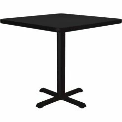 Correll 30" Square Restaurant Table, Black -Tables Shop CEL BXT30S 07