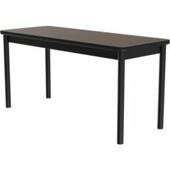 Correll Science Lab Table - Laminate Top - 24"W x 48"L x 36"H - Walnut -Tables Shop CEL LT2448 01