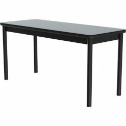Correll Science Lab Table - Laminate Top - 24"W x 72"L x 36"H - Gray Granite -Tables Shop CEL LT2472 15