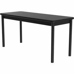 Correll Science Lab Table - Laminate Top - 30"W x 48"L x 36"H - Black Granite -Tables Shop CEL LT3048 07
