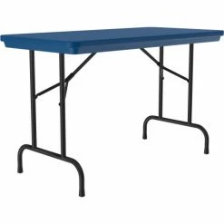 Correll Plastic Folding Table, 24" x 48", Blue -Tables Shop CEL R2448 27