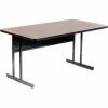 Correll Training Table - Laminate - 30" x 72", Walnut