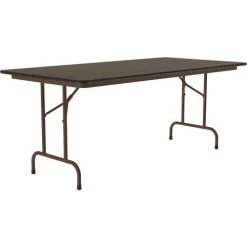 Correll Laminate Folding Table, 36" X 72", Walnut