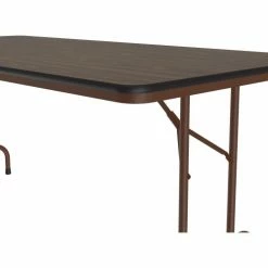 Correll Melamine Folding Table, 36" x 96", Walnut -Tables Shop CF3696M 01 04