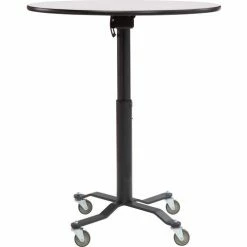National Public Seating Café Time II Table - 36"W x 30"-42"H - Round - Whiteboard Table Top with MDF Core