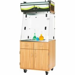Diversified Spaces Mobile Science Fume Hood Station - Oak