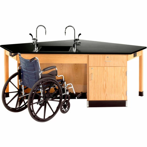 Diversified Spaces Forward Vision ADA Wooden Science Workstation with Door and Drawer Cabinet 1 Diversified Spaces Forward Vision ADA Wooden Science Workstation with Door and Drawer Cabinet