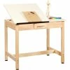 Diversified Spaces Drafting Table 36"L x 24"W x 30"H - 2 Piece Top - Small Drawer