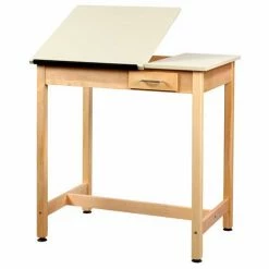 Diversified Spaces Drafting Table 36"L x 24"W x 36"H - 2 Piece Top - Small Drawer