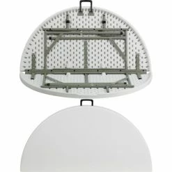 Flash Furniture 48" Round Fold-In-Half Plastic Table, White 16 Flash Furniture 48" Round Fold-In-Half Plastic Table, White -Tables Shop FDAD 122RZ GG inset3