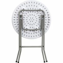 Flash Furniture 24" Round Folding Plastic Table, White 16 Flash Furniture 24" Round Folding Plastic Table, White -Tables Shop FDAD YCZ 80R 1 SM GW GG inset1