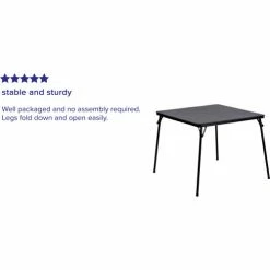 Flash Furniture Folding Card Table - Black -Tables Shop FJB 2 GG REVIEW