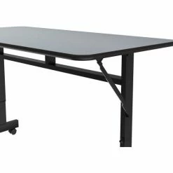 Correll Econo-Line Flip Top Table, 24" x 48", Gray Granite -Tables Shop FT2448M 15 04