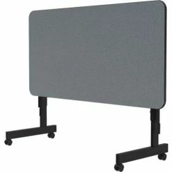 Correll Econo-Line Flip Top Table, 24" x 48", Gray Granite -Tables Shop FT2448M 15 05