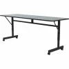 Correll Econo-Line Flip Top Table, 24" x 72", Gray Granite
