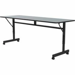 Correll Econo-Line Flip Top Table, 24" x 72", Gray Granite