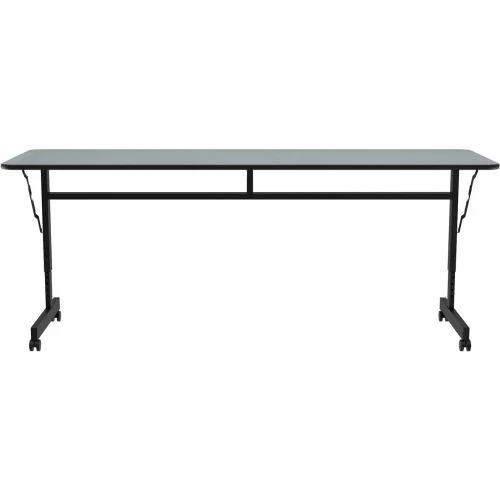 Correll Econo-Line Flip Top Table, 24" x 72", Gray Granite 2 Correll Econo-Line Flip Top Table, 24" x 72", Gray Granite - Image 2
