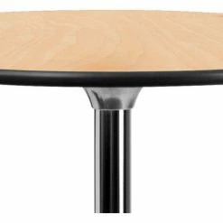 Flash Furniture 36" Round Cocktail Table With 30" & 42" Leg Columns, Natural -Tables Shop FXA 36 COTA GG inset2