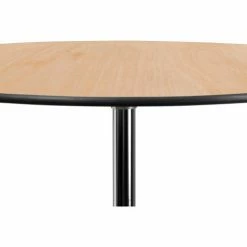 Flash Furniture 36" Round Cocktail Table With 30" & 42" Leg Columns, Natural -Tables Shop FXA 36 COTA GG inset5