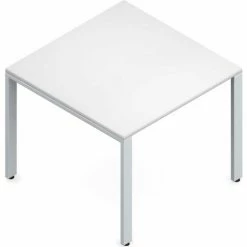Global Furniture Group Global™ Conference Table - Laminate - 36"W x 36"L - White/Tungsten Frame - Princeton Series