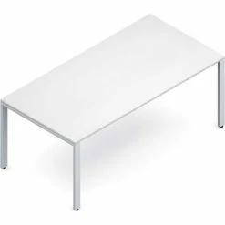 Global Furniture Group Global™ Conference Table - Laminate - 72"W x 36"L - White / Tungsten Frame - Princeton Series