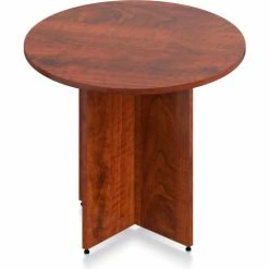 Global Furniture Group Offices To Go™ - Round Table - 36"W x 29-1/2"H - Dark Cherry