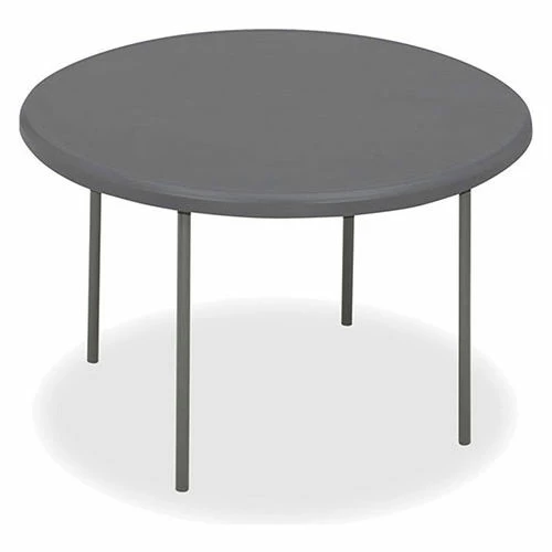 Iceberg Enterprises Iceberg IndestrucTable TOO™ 60" Round Plastic Folding Table, Charcoal 2 Iceberg Enterprises Iceberg IndestrucTable TOO™ 60" Round Plastic Folding Table, Charcoal - Image 2
