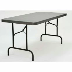 Iceberg Enterprises Iceberg IndestrucTable TOO™ Plastic Folding Table, 30" x 60", Charcoal