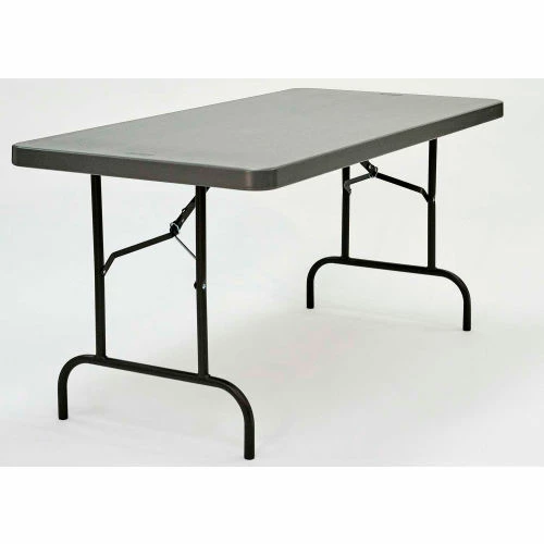 Iceberg Enterprises Iceberg IndestrucTable TOO™ Plastic Folding Table, 30" x 60", Charcoal 1 Iceberg Enterprises Iceberg IndestrucTable TOO™ Plastic Folding Table, 30" x 60", Charcoal