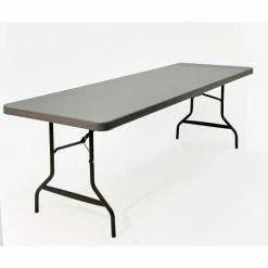 Iceberg Enterprises Iceberg IndestrucTable TOO™ Plastic Folding Table, 30" x 96", Charcoal