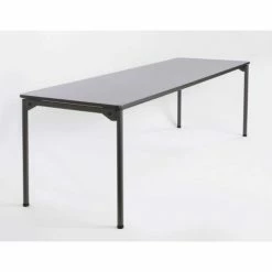 Iceberg Enterprises Iceberg Maxx Legroom™ Melamine Wood Folding Table, 30" x 96", Gray -Tables Shop ICB 65837