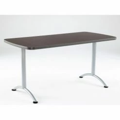 Iceberg Enterprises Iceberg ARC Conference Room Training Table - 60" x 30" Rectangular - Gray Walnut 7 Iceberg Enterprises Iceberg ARC Conference Room Training Table - 60" x 30" Rectangular - Gray Walnut -Tables Shop ICB 69215