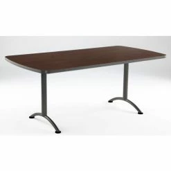 Iceberg Enterprises Iceberg ARC Conference Room Training Table - 72" x 36" Rectangular - Walnut 9 Iceberg Enterprises Iceberg ARC Conference Room Training Table - 72" x 36" Rectangular - Walnut -Tables Shop ICB 69224