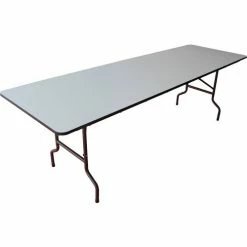 Interion By Global Industrial Interion® Folding Wood Table, 96"W x 30"L, Gray -Tables Shop ICX 695831GY