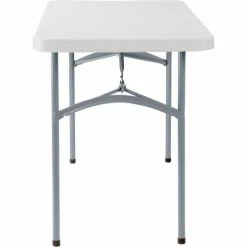 Interion By Global Industrial Interion® Plastic Folding Table, 24" x 48", White -Tables Shop INT BT2448 21 03