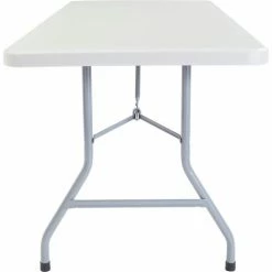 Interion By Global Industrial Interion® Plastic Folding Table, 30" x 60", White -Tables Shop INT BT3060 21 03