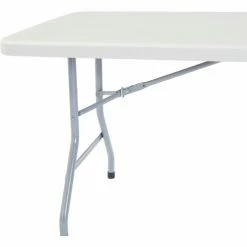 Interion By Global Industrial Interion® Plastic Folding Table, 30" x 60", White -Tables Shop INT BT3060 21 04