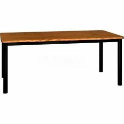 Ironwood Rectangle Library Table - 72"W x 36"L x 29"H Oak