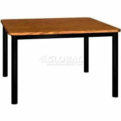 Ironwood Square Library Table - 48"W x 48"L x 29"H Oak