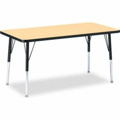Jonti-Craft Berries® Rectangle Activity Table, 48"W x 24"L x 24-31"H, Classic Maple
